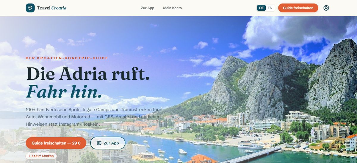 Travel Croatia – Screenshot